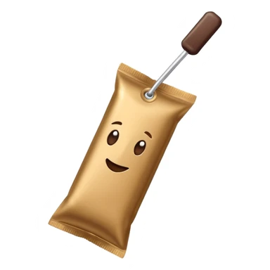 long rectangular coffee sachet stick sticker