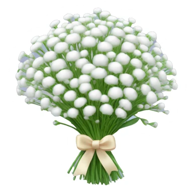 baby’s breath flower bouquet  sticker