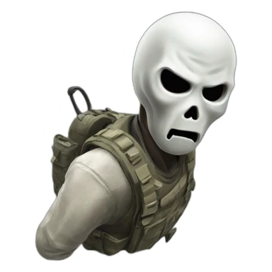 Ghost call of duty sticker