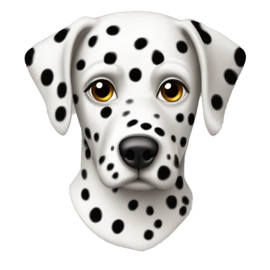 Dalmatian dark spots mask  sticker