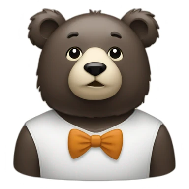 bear with verification icon sticker