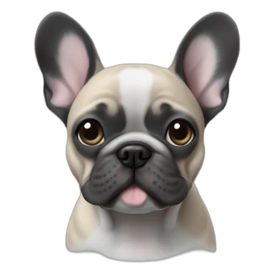 puppy french bulldog blue marle sticker