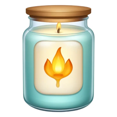   scented candle in a jar sticker