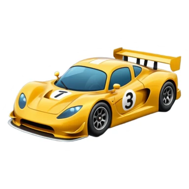 race car with track and cool background sticker