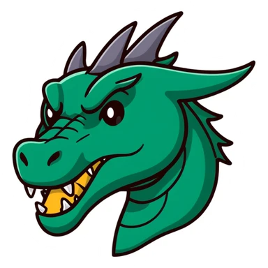 Minecraft black dragon head sticker