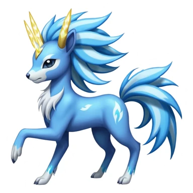Manectric-Suicune-Meloetta-fusion-hybrid-creature  sticker