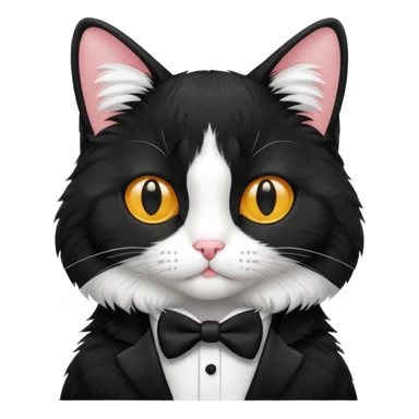 Tuxedo cat sticker