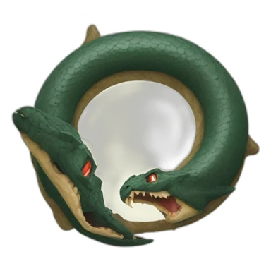Intense ouroboros sticker