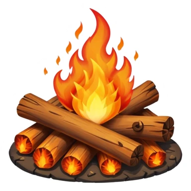 camp fire sticker