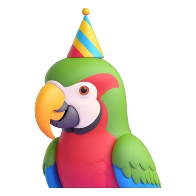 festive party parrot sticker