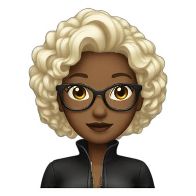 black outifit queen sticker