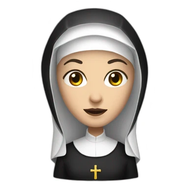 The nun sticker
