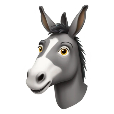 Smart donkey sticker