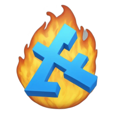 azure symbol on fire sticker