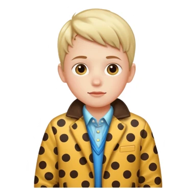 spotted jackets kid sticker