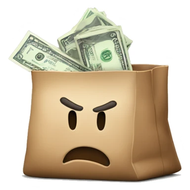 Un ladrón con una bolsa de dinero  sticker