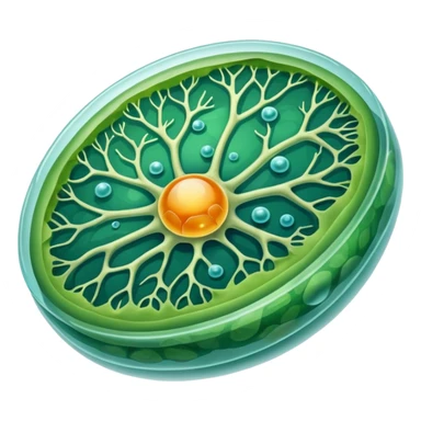 plant cell with visible nucleus sticker