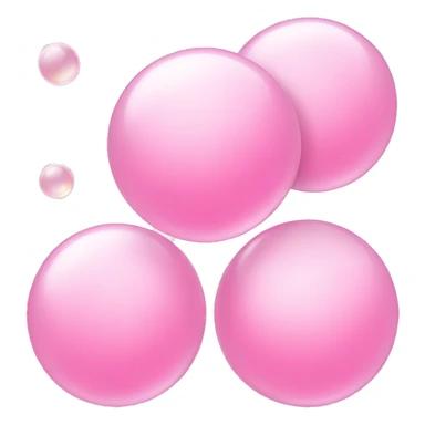 3 light pink bubbles sticker