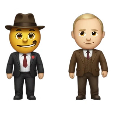 putin adn freddy fazbear sticker