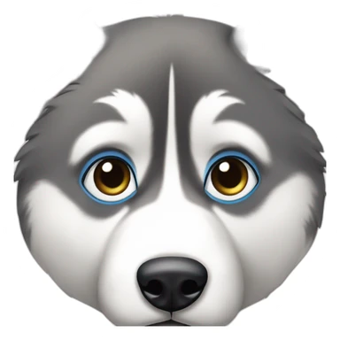 Husky avec les yeux bleu sticker