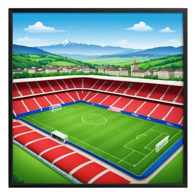 soccer stadium of fc basel in switzerland sticker