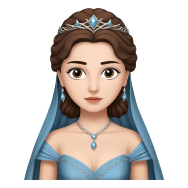 Hande Erçel as a lady from game of thrones from Starfall. Her eyes are gray. sticker