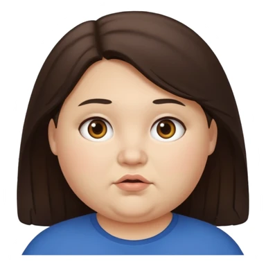 Familia de 4 personas : Hombre gordito pelo oscuro, Mujer pelo cafe, hija 1 pelo mono , hija 1 pelo oscuro. sticker