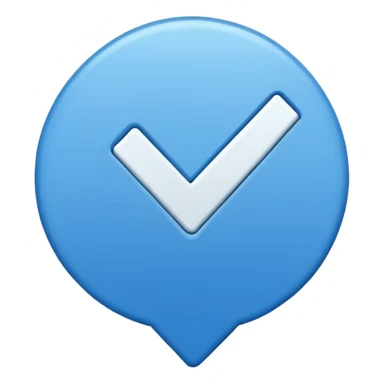 Este emoji✅en azul sticker