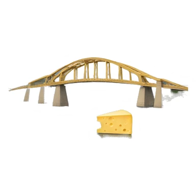 Lucerne Bridge with cheese sticker