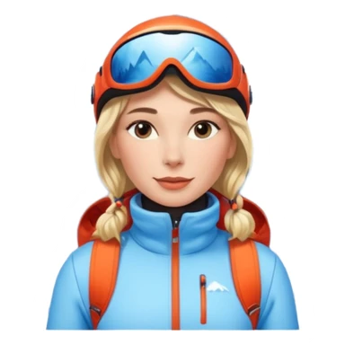 Woman Skiing, Background Matterhorn Matterhorn sticker