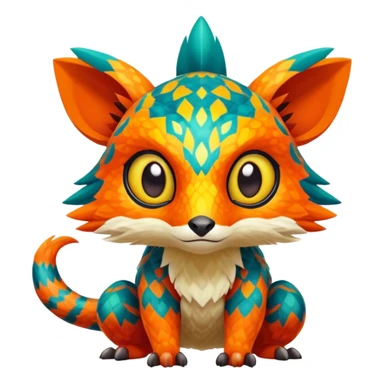  exotic tropical Fakémon-Pokémon-Vernid-creature sticker