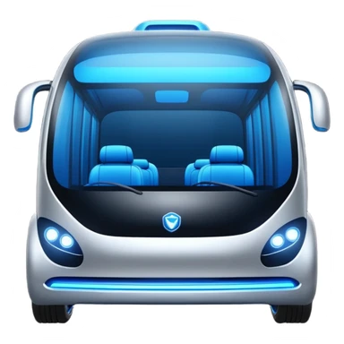 cyber luxury future self driving bus auto vehicle sticker