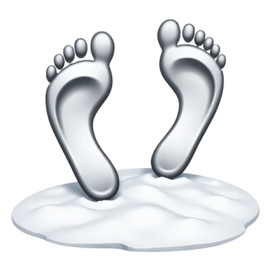 Snow Foorprints sticker
