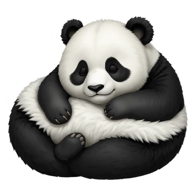panda sleeping emoji sticker