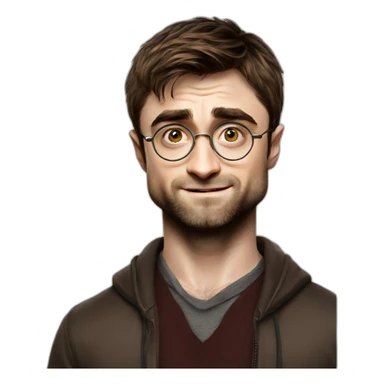 daniel radcliffe half body sticker