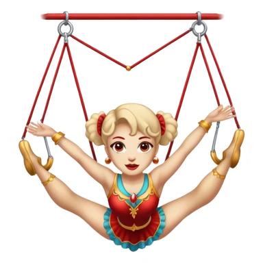 Circus Trapeze artist sticker