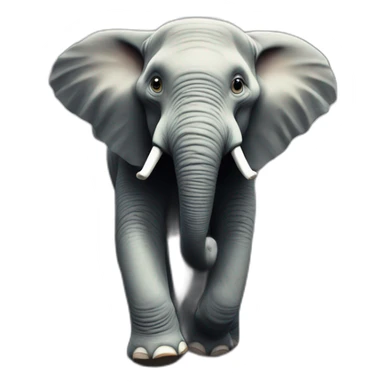 Éléphant sur un train sticker