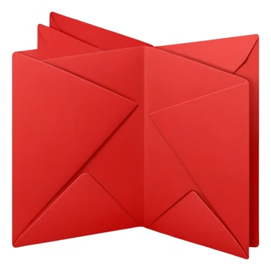 red greeting card sticker