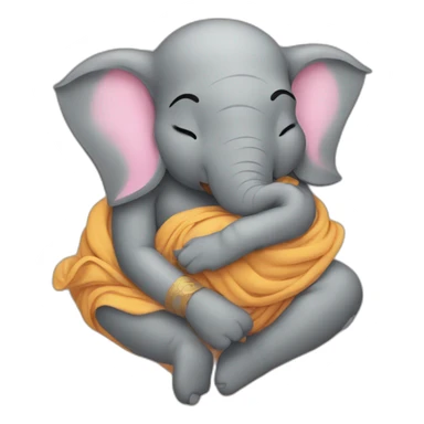 Ganesh sleeps  sticker