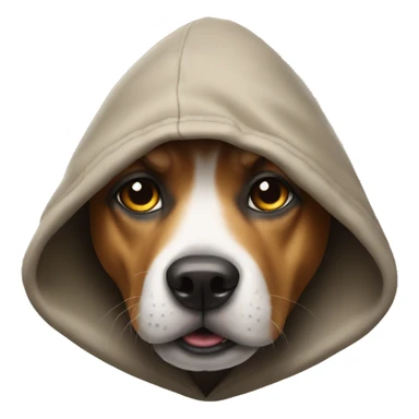 Dog in the hood sticker