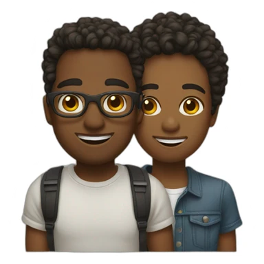 Two friends in Austin Texas sticker