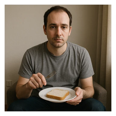 sartarosh xonada shunchaki tarelka v vilka ushlab utirsin tarelkada esa faqat non bulsin kayfiyati xam urtacha bulsin xursan bob ketmasin sticker