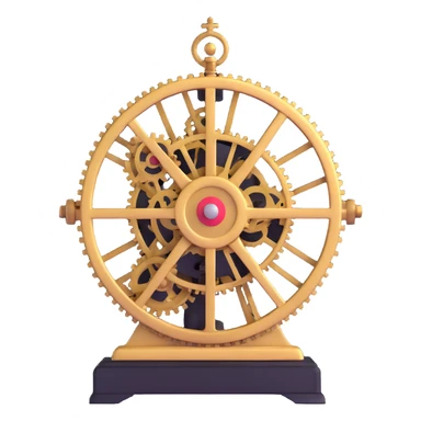 British Empire clockwork machine powered by translation magic sticker
