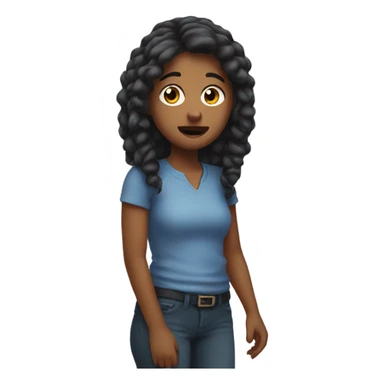 Annoying girl taking forever  sticker