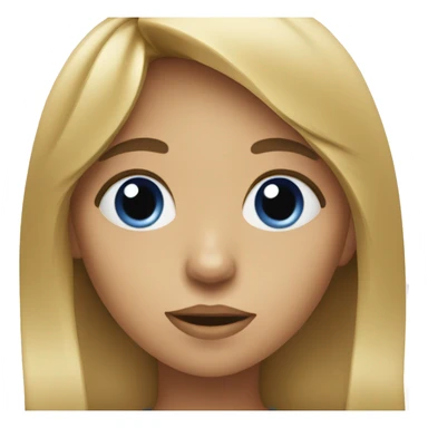 Bangs girl eating blueberries sticker