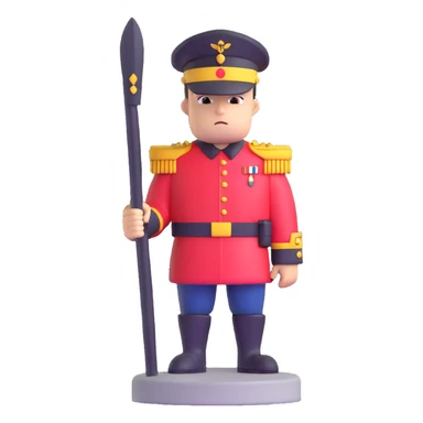 sentry guard standing at post sticker