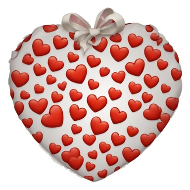 Red heart christmas  sticker