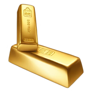 gold bar in hand sticker