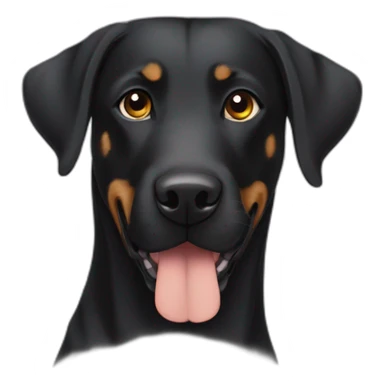 labrador crossed with beauceron sticker