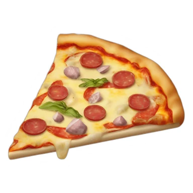 Pizza with artichokes, salami and tunna sticker